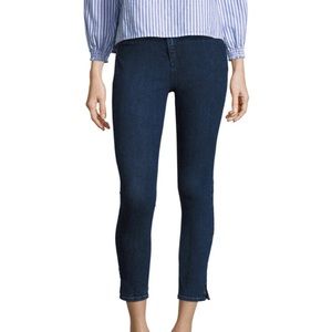 RAG & BONE 10” Skinny Capri Slit Clean Dark Paz